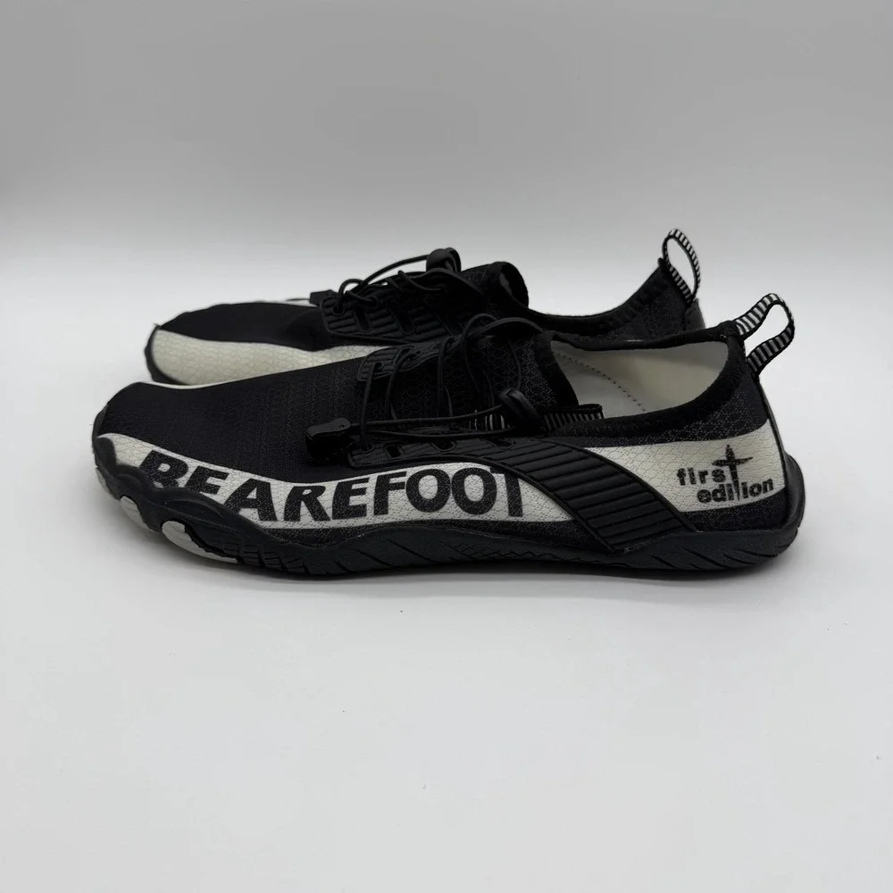 Bearefoot Men's Hazers Barefoot Zero Drop Running Shoes Black & White 44 / 11